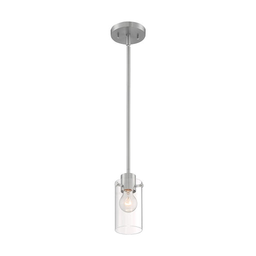 Nuvo Lighting Sommerset 1 Light Mini Pendant, Clear, Brushed Nickel - 60-7170