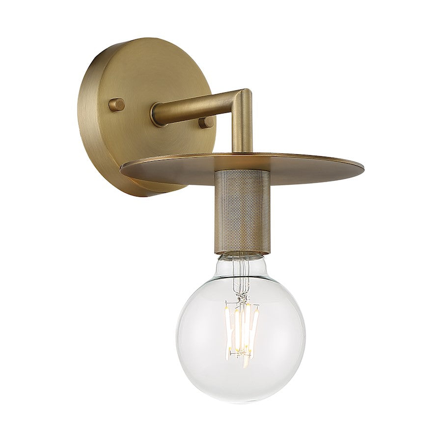 Nuvo Lighting Bizet 1 Light Sconce, Vintage Brass - 60-7241