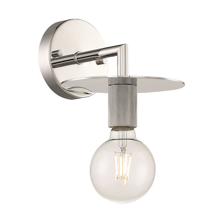 Nuvo Lighting Bizet 1 Light Sconce, Polished Nickel - 60-7251