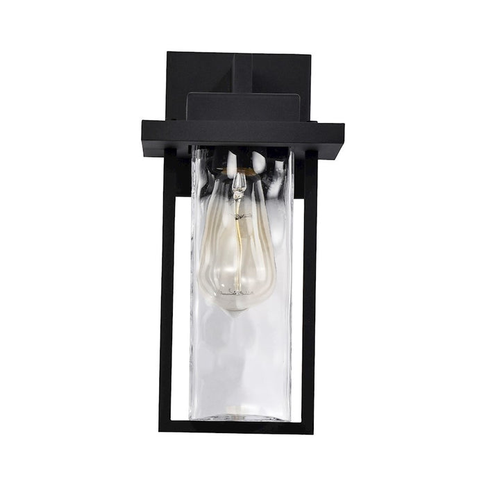 Nuvo Lighting Vernal 1 Light Wall Lantern, Black/Clear Water