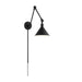 Nuvo Lighting Delancey Swing Arm Lamp, Matte Black/Switch - 60-7363