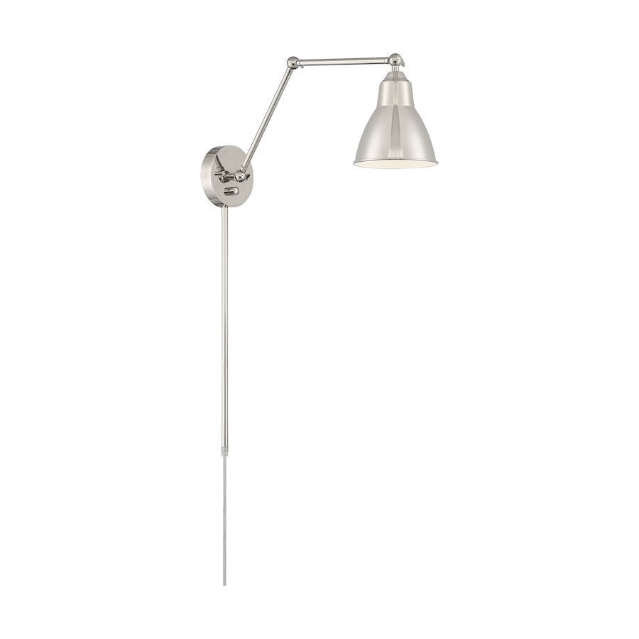 Nuvo Lighting Fulton Swing Arm Lamp, Switch