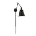 Nuvo Lighting Bayard Swing Arm Lamp, Matte Black/Switch - 60-7369