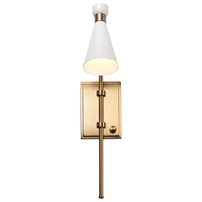 Prospect 1 Light Wall Sconce, Burnished Brass