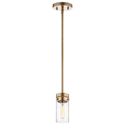 1 Light Mini Pendant, Clear