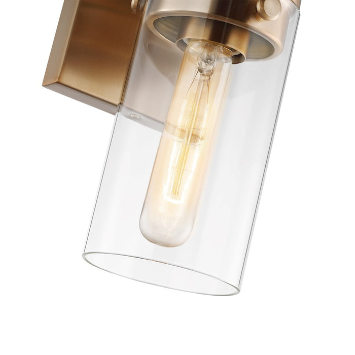 Nuvo Lighting Intersection 1 Light Wall Sconce, Clear