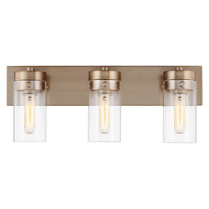 Nuvo Lighting Intersection 3 Light Vanity, Clear