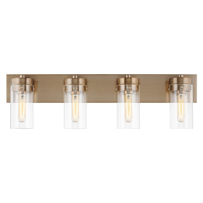 Nuvo Lighting Intersection 4 Light Vanity, Clear
