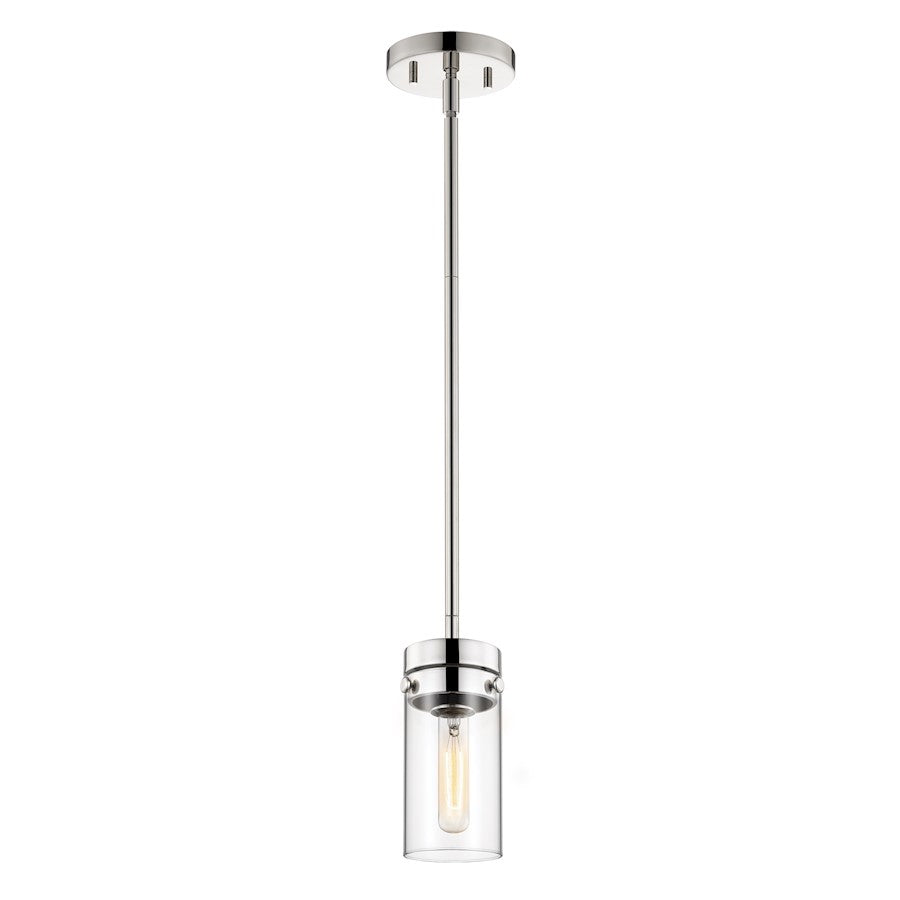 1 Light Mini Pendant, Clear