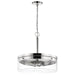 Nuvo Lighting Intersection 3 Light Pendant, Polished Nickel/Clear - 60-7630