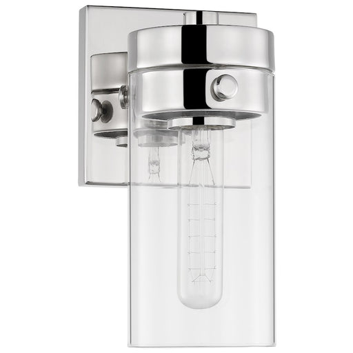 Nuvo Lighting Intersection 1 Light Wall Sconce, Polished Nickel/Clear - 60-7631