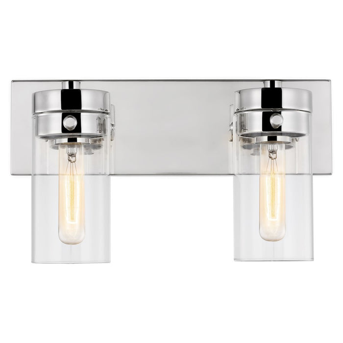 Nuvo Lighting Intersection 2 Light Vanity, Clear