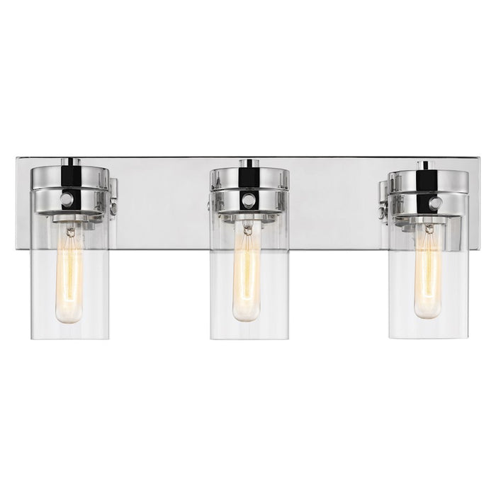 Nuvo Lighting Intersection 3 Light Vanity, Clear