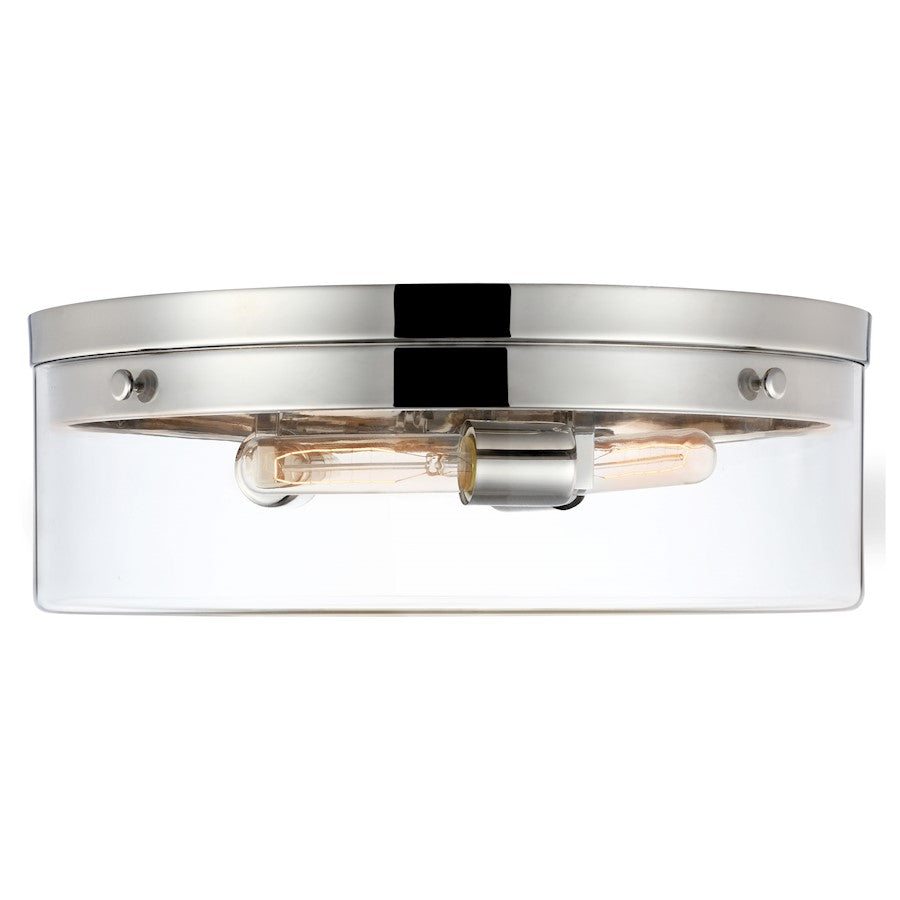 Nuvo Lighting Intersection Small Flush Mount, Clear