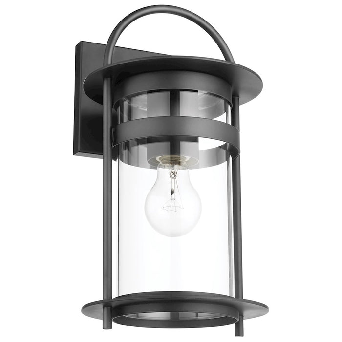 Nuvo Lighting Bracer 1 Light Medium Wall Lantern, Black/Clear - 60-7641