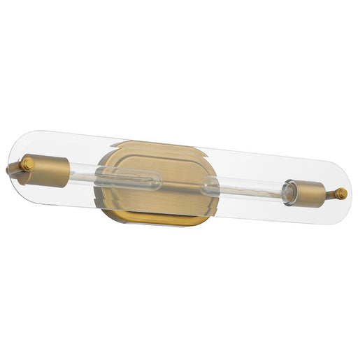 Nuvo Lighting Teton 2 Light Vanity/60W, Natural Brass/Clear Beveled - 60-7712