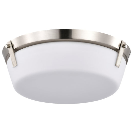 Nuvo Lighting Rowen 3 Light Flush Mount, Brushed Nickel/Etched White - 60-7760