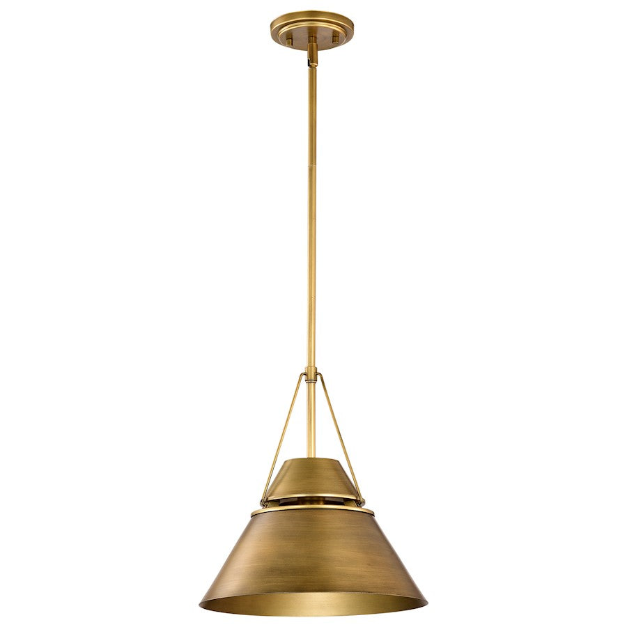 Nuvo Lighting Adina 1 Light Medium Pendant, Natural Brass - 60-7776