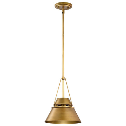 Nuvo Lighting Adina 1 Light Small Pendant, Natural Brass - 60-7777