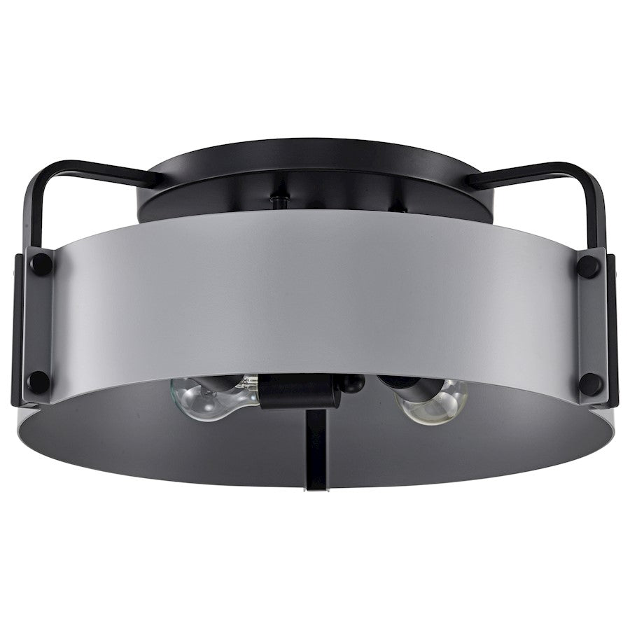 Nuvo Lighting Altos 4 Light 18" Semi Flush Mount, Gray/Matte Black - 60-7851