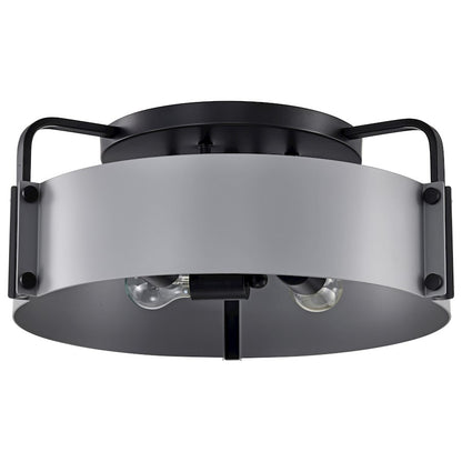 Nuvo Lighting Altos 4 Light 18" Semi Flush Mount, Gray/Matte Black - 60-7851