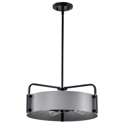 Nuvo Lighting Altos 4 Light Medium Pendant, Gray/Matte Black - 60-7853