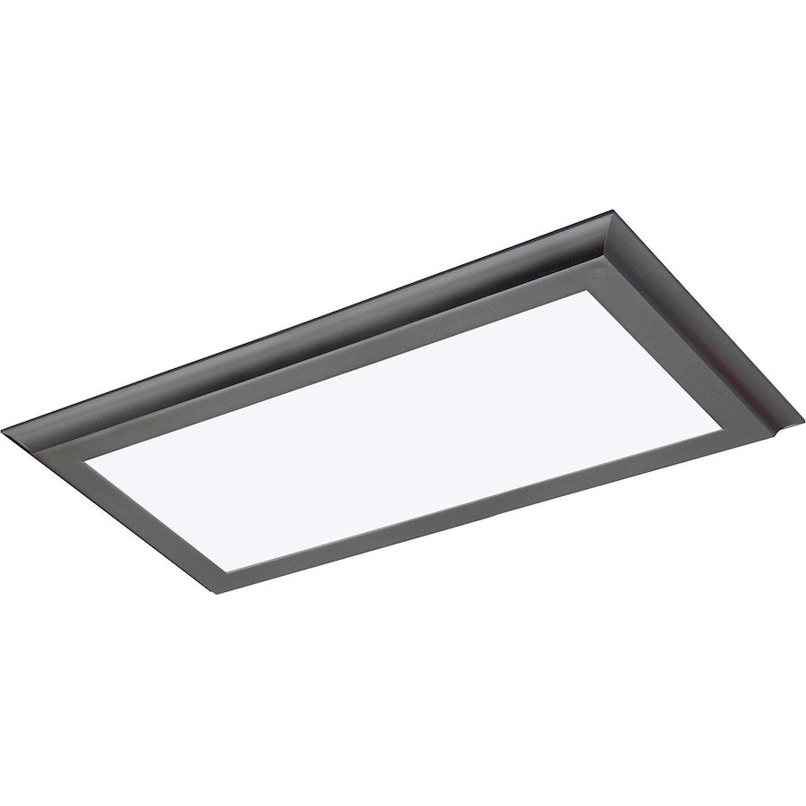 Nuvo Lighting 22W, 12" x 24" Surface LED, 3000K, Gun Metal, 100-277V - 62-1172