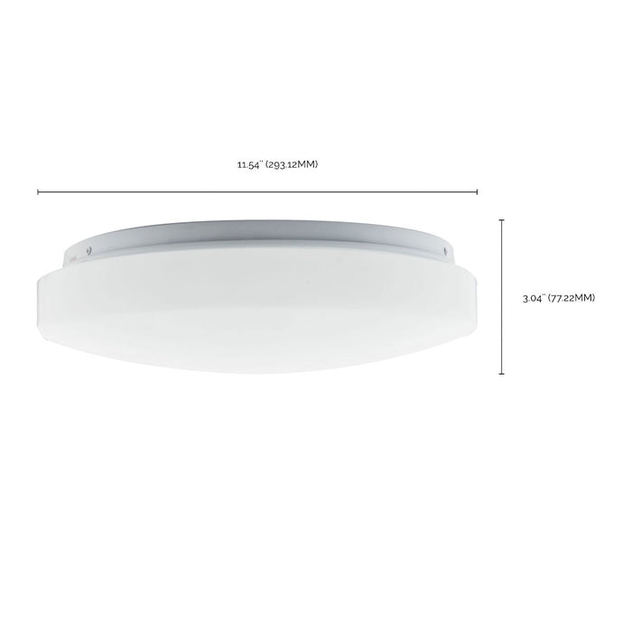 Nuvo Lighting 11" Acrylic Round LED Flush Mount, Sensor White