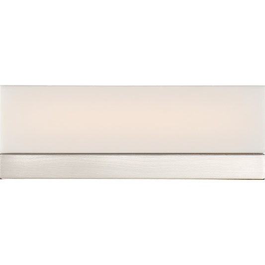 Nuvo Lighting Jackson 12" LED Sconce, White Acrylic Brushed Nickel - 62-1327