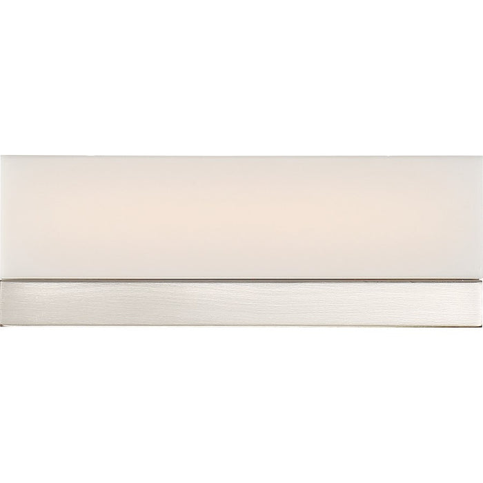 Nuvo Lighting Jackson 12" LED Sconce, White Acrylic Brushed Nickel - 62-1327