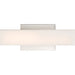 Nuvo Lighting Jess 12" LED Wall Sconce, White Acrylic Brushed Nickel - 62-1330