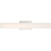 Nuvo Lighting Jess 25" LED Wall Sconce, White Acrylic Brushed Nickel - 62-1331