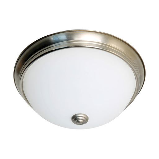 Nuvo Lighting 11" LED Flush Dome Fixture Brushed Nickel, Frosted Glass - 62-1340