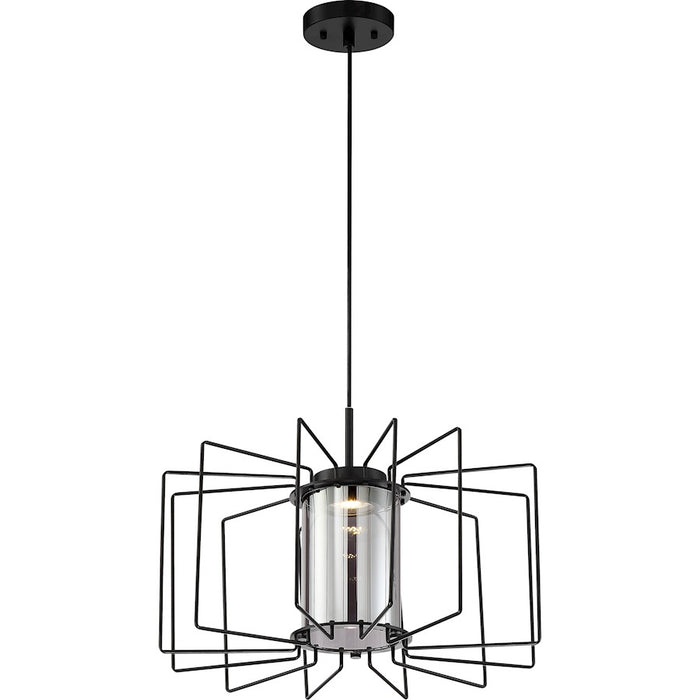 Nuvo Lighting Wired LED Pendant, Mirrored Glass, Aged Bronze - 62-1353