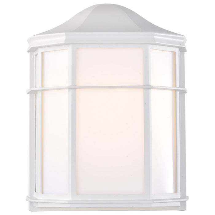 Nuvo Lighting LED Cage Lantern, White Linen Acrylic