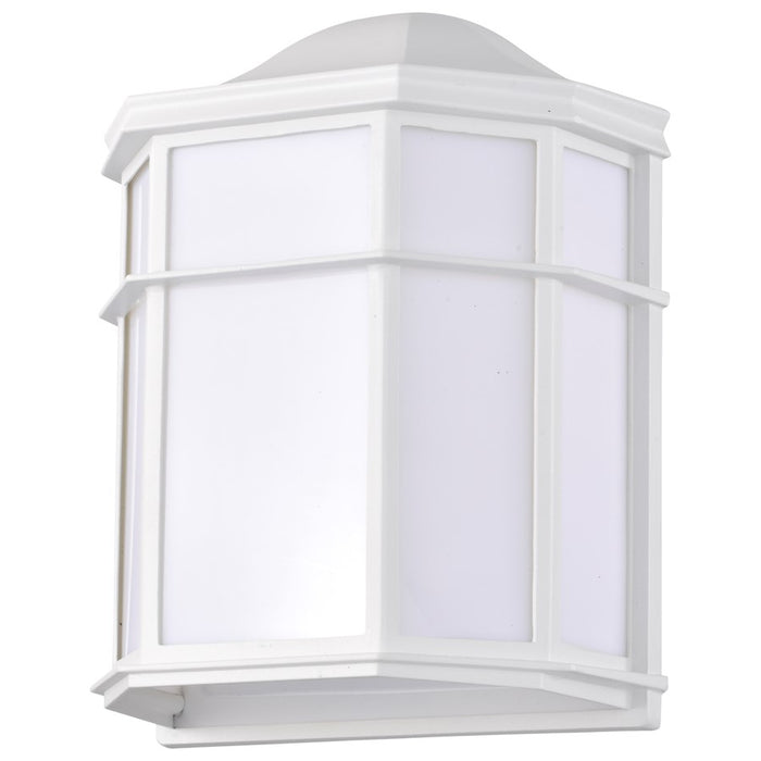 Nuvo Lighting LED Cage Lantern, White Linen Acrylic
