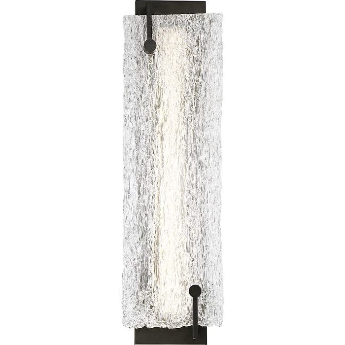 Nuvo Lighting Petra LED Wall Sconce, Ice Glass, Aged Bronze - 62-1405