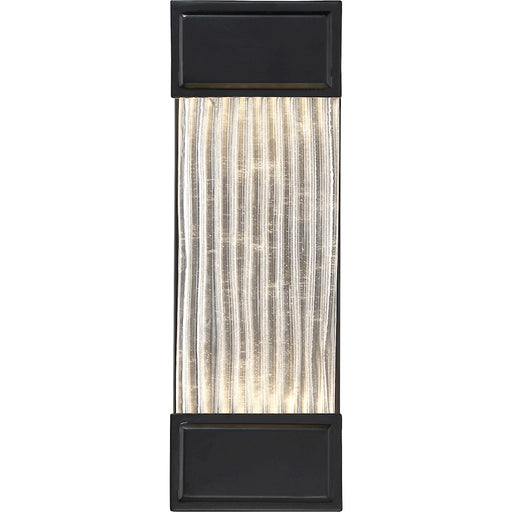 Nuvo Lighting Kinsey LED Wall Sconce, Ribbed Glass, Aged Bronze - 62-1406