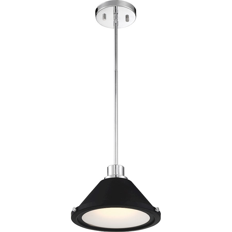 1 Light LED Mini Pendant, Nickel