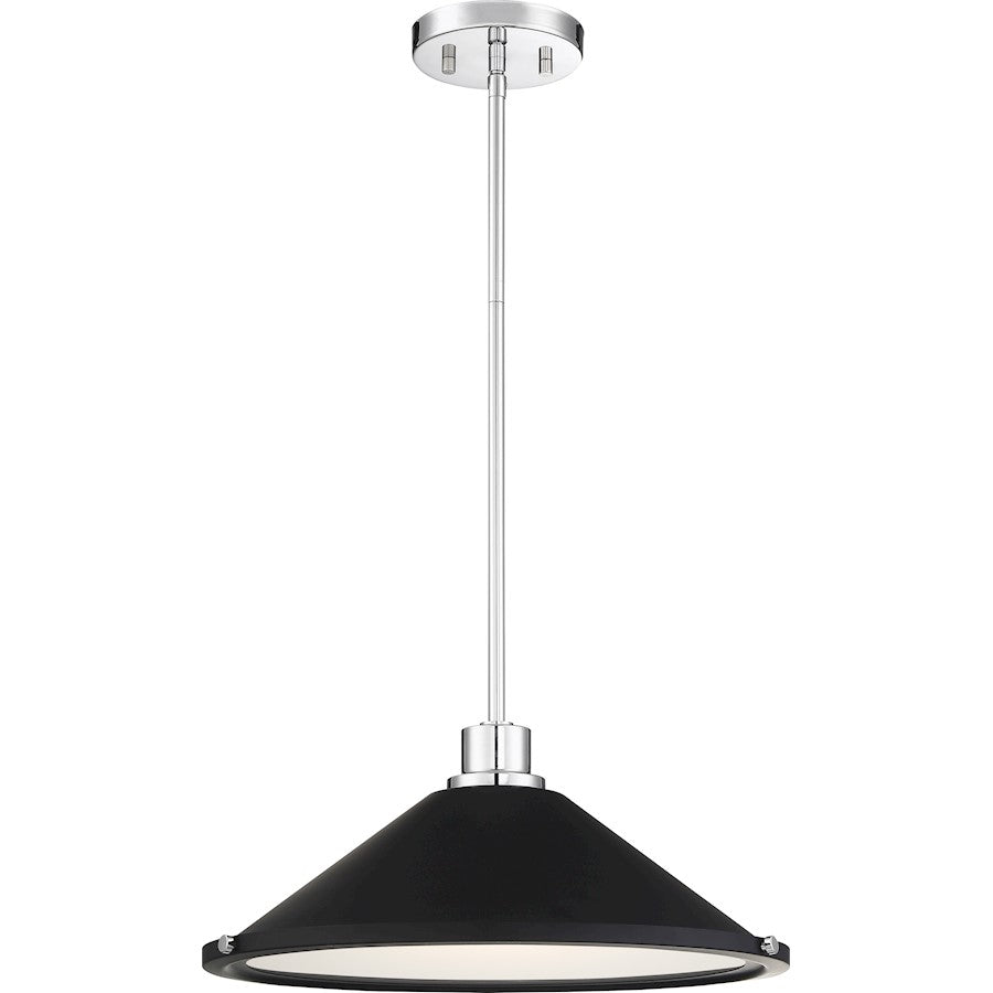 1 Light LED Mini Pendant, Nickel