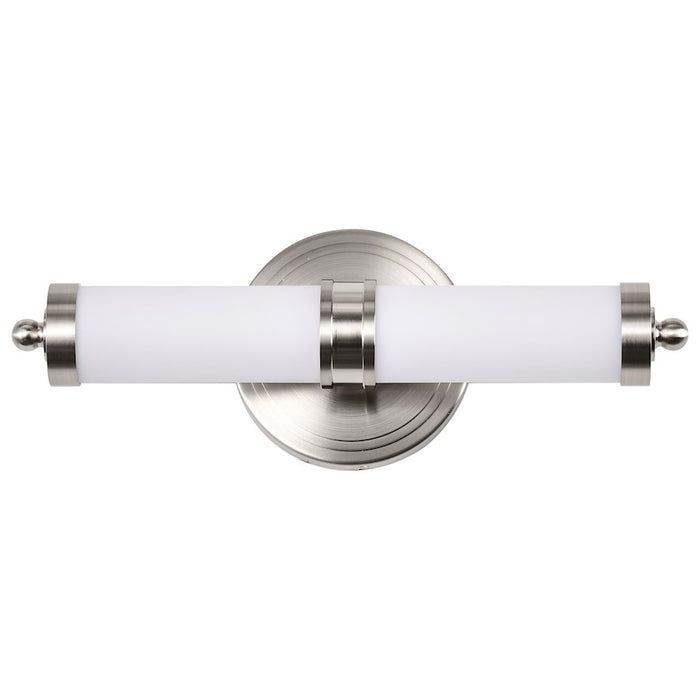 Nuvo Lighting Kagen LED Vanity, Brushed Nickel/White Acrylic Lens