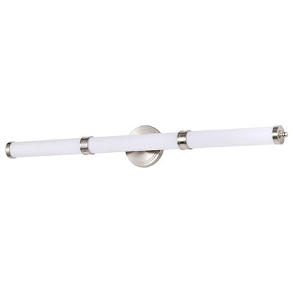 Nuvo Lighting Kagen 38" LED Vanity, Brushed Nickel/White Acrylic Lens - 62-1536