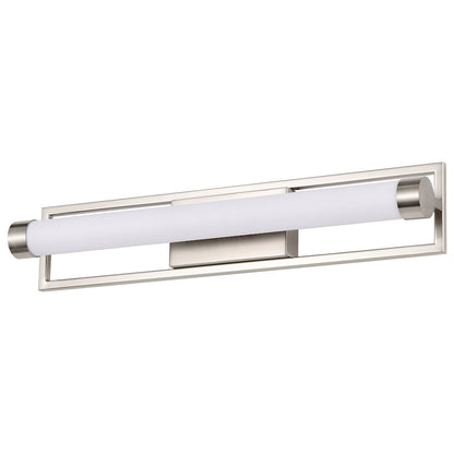 Nuvo Lighting Canal 24" LED Vanity, Brushed Nickel/White Acrylic Lens - 62-1542