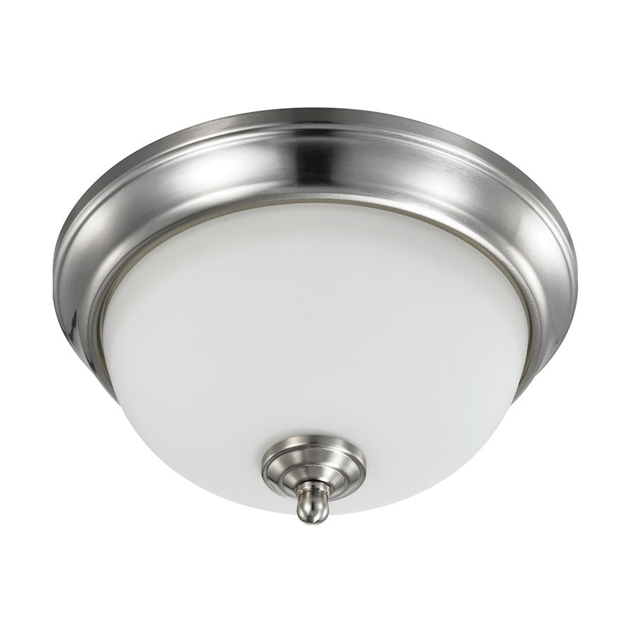 Nuvo Lighting 19W 11" LED Flush Mount, 3000K, Brushed Nickel/Frosted - 62-1562