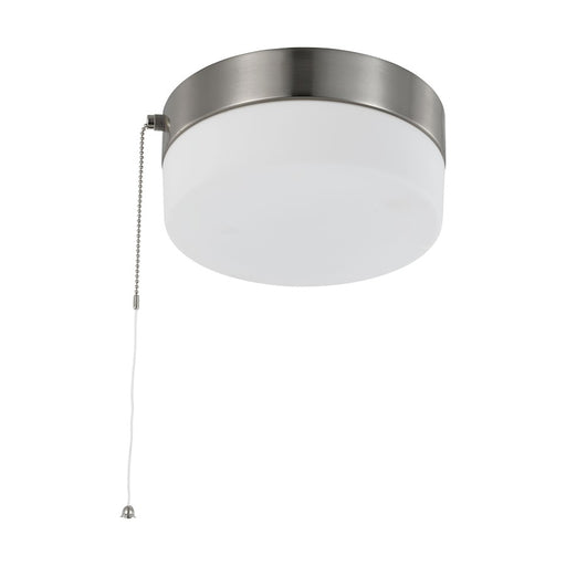 Nuvo Lighting 12W 8" LED Flush Mount/Pull Chain, Nickel/Frosted - 62-1566