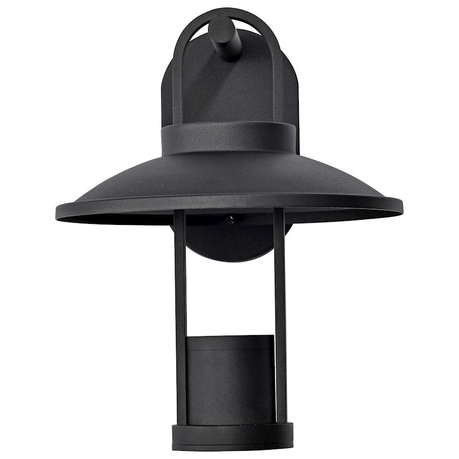 Harriman 12W LED Wall Lantern, Black/Aluminum