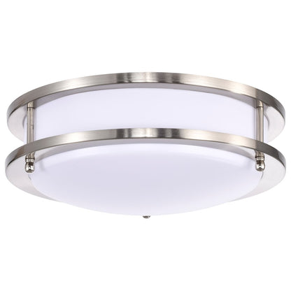 Nuvo Lighting Glamour LED 10" Flush Mount, Brushed Nickel/ 3K/4K/5K - 62-1635