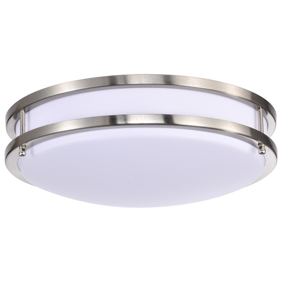 Nuvo Lighting Glamour LED 14" Flush Mount, Brushed Nickel/ 3K/4K/5K - 62-1636