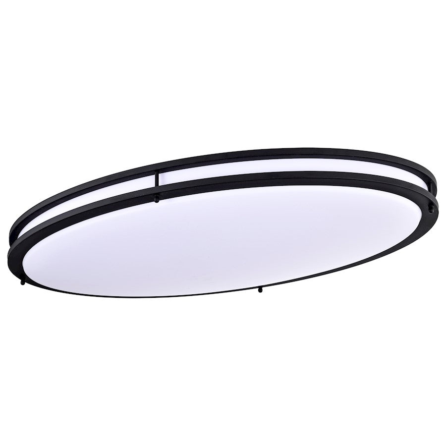 Nuvo Lighting Glamour LED 32" Flush Mount, Oval, Black/ 3K/4K/5K - 62-1741