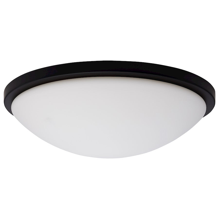 Nuvo Lighting Button 17" LED Flush Mount, Matte Black - 62-1944